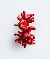 Sea Coral Hoop Earrings