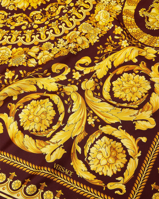 Printed Silk Twill Scarf 90 cm