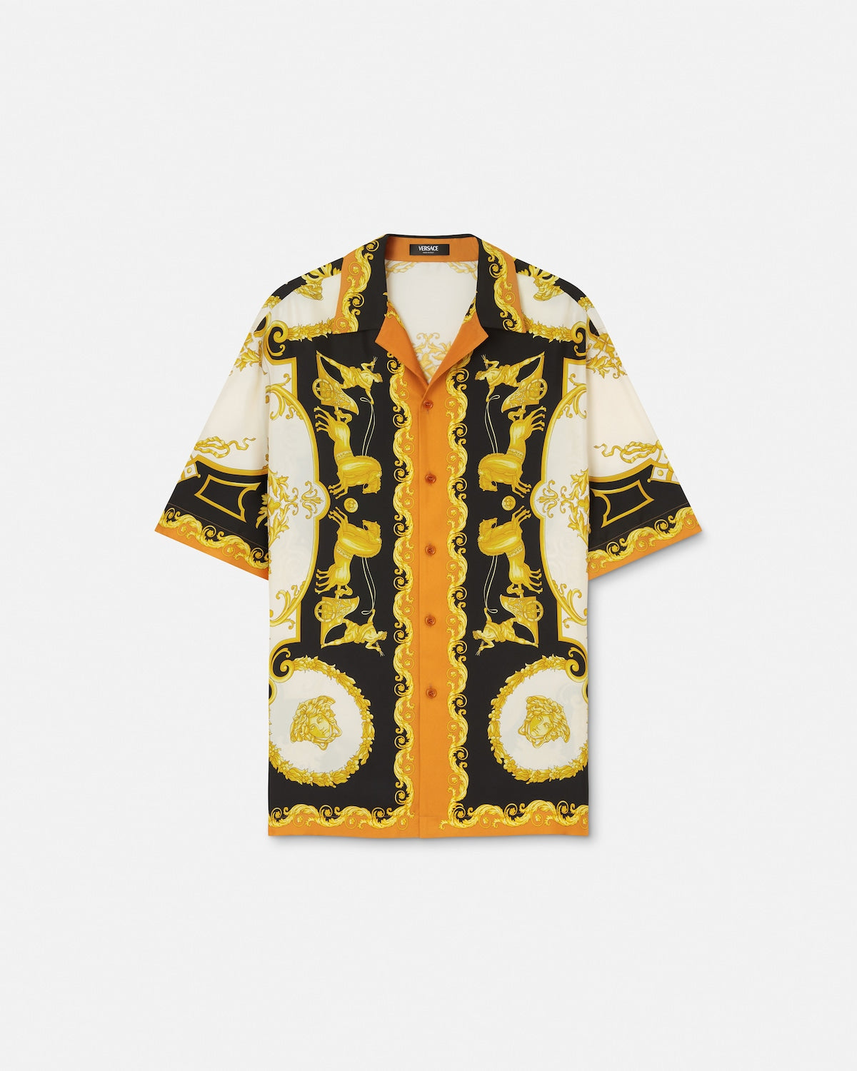 Printed Silk Twill Regular Shirt