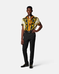 Printed Silk Twill Regular Shirt