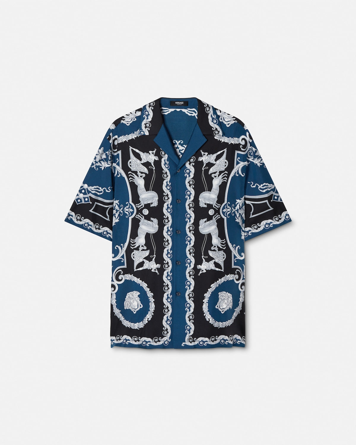 Printed Silk Twill Regular Shirt