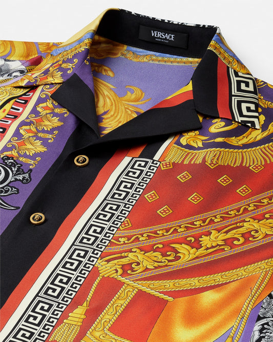 Printed Silk Twill Regular Shirt