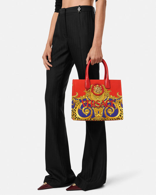 Cheetah Barocco La Medusa Small Tote Bag