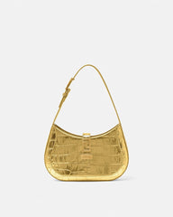 Greca Goddess Metallic Small Hobo Bag