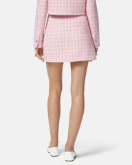 Contrasto Tweed Wrap Mini Skirt