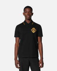 Embroidered Architectural Baroque Polo Shirt