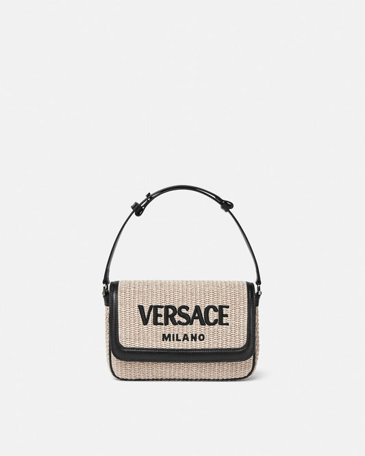 Versace Milano Raffia Crossbody Bag