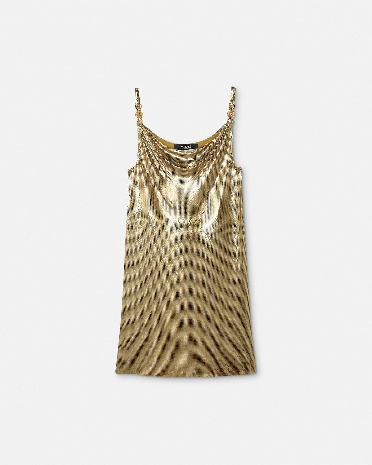 Metal Mesh Slip Mini Dress