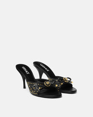 Studded Opera Bow Mules 85 mm