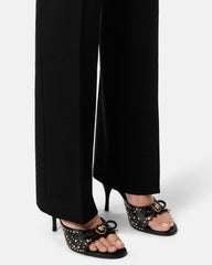 Studded Opera Bow Mules 85 mm