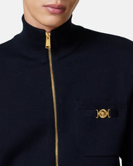 Cashmere-Cotton Knit Zip Jumper