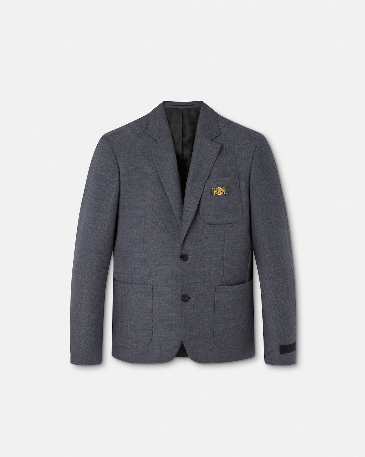 Micro-Checked Wool Blazer