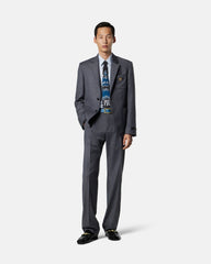 Micro-Checked Wool Blazer