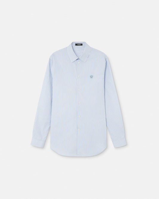Striped Cotton-Poplin Slim Shirt
