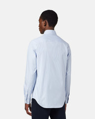 Striped Cotton-Poplin Slim Shirt