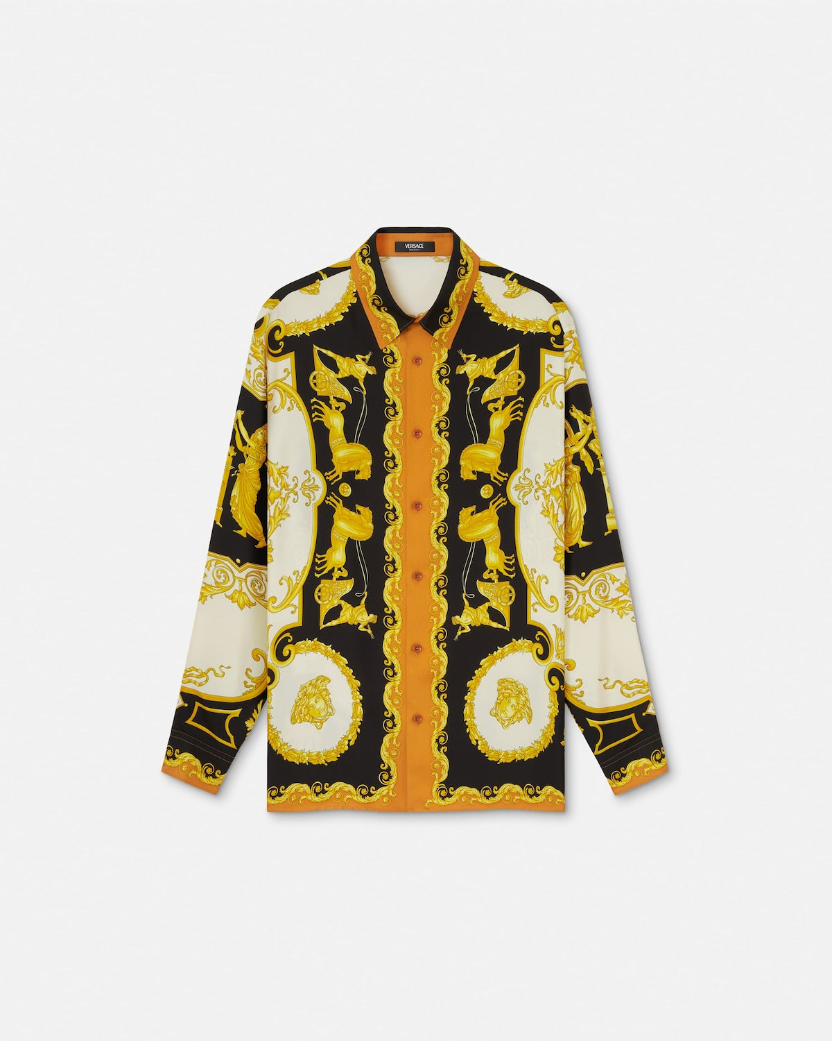 Printed Silk Twill Regular Shirt