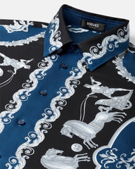 Printed Silk Twill Regular Shirt