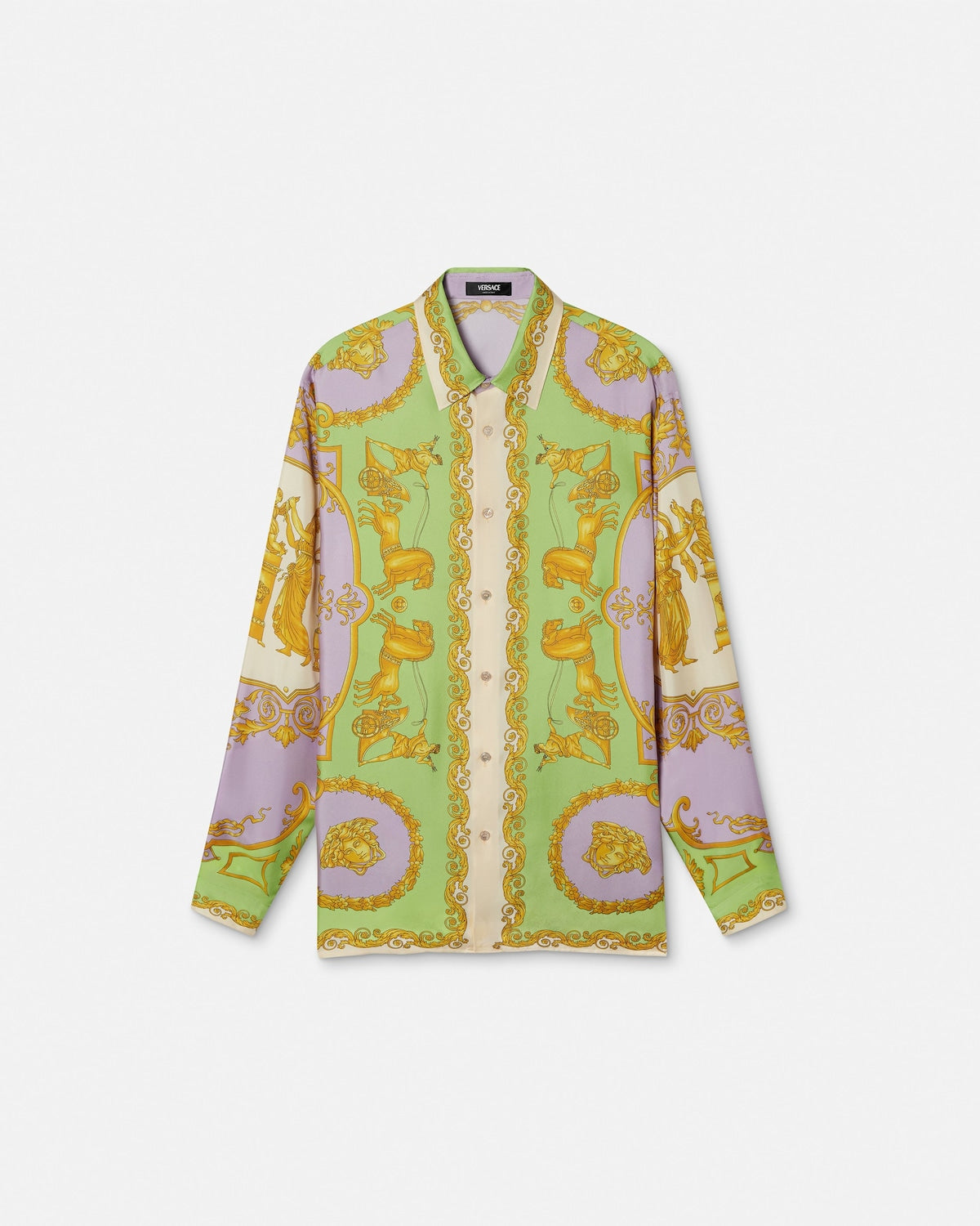 Printed Silk Twill Regular Shirt