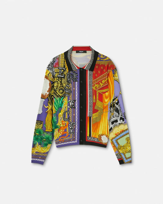 Printed Silk Knit Shirt