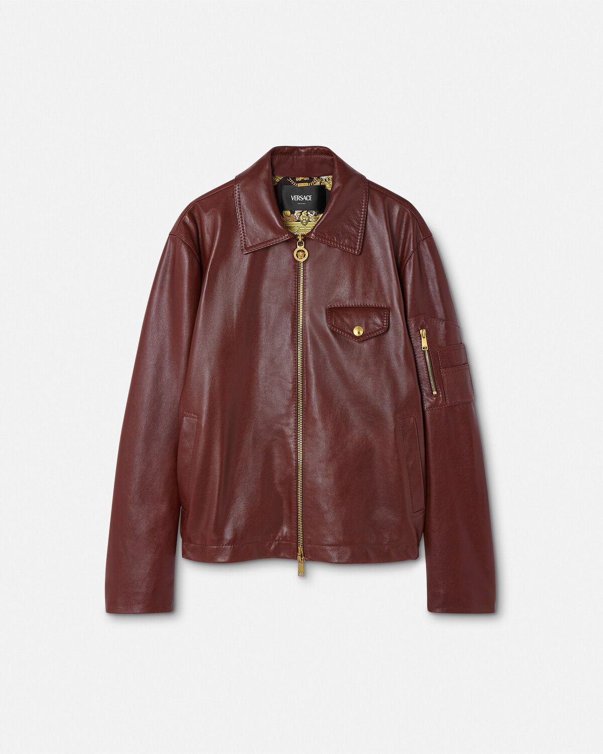 Leather Blouson Jacket