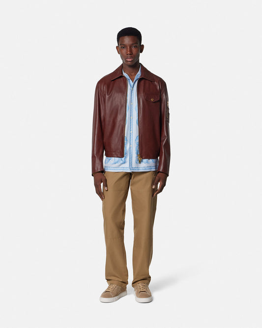 Leather Blouson Jacket