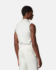 Embellished Cashmere-Blend Knit Vest