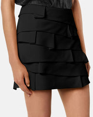 Envers-Satin Fitted Mini Skirt