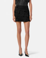 Envers-Satin Fitted Mini Skirt