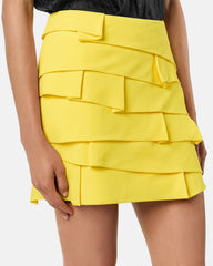 Envers-Satin Fitted Mini Skirt