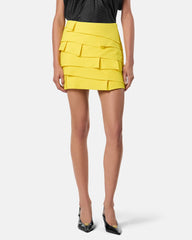 Envers-Satin Fitted Mini Skirt