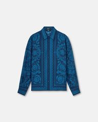 Printed Silk Twill Slim Shirt
