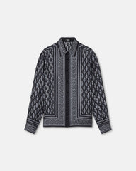 Printed Silk Twill Slim Shirt