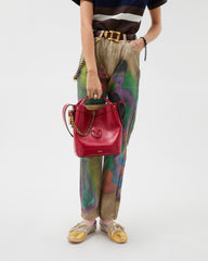 Pivot Small Leather Bucket Bag