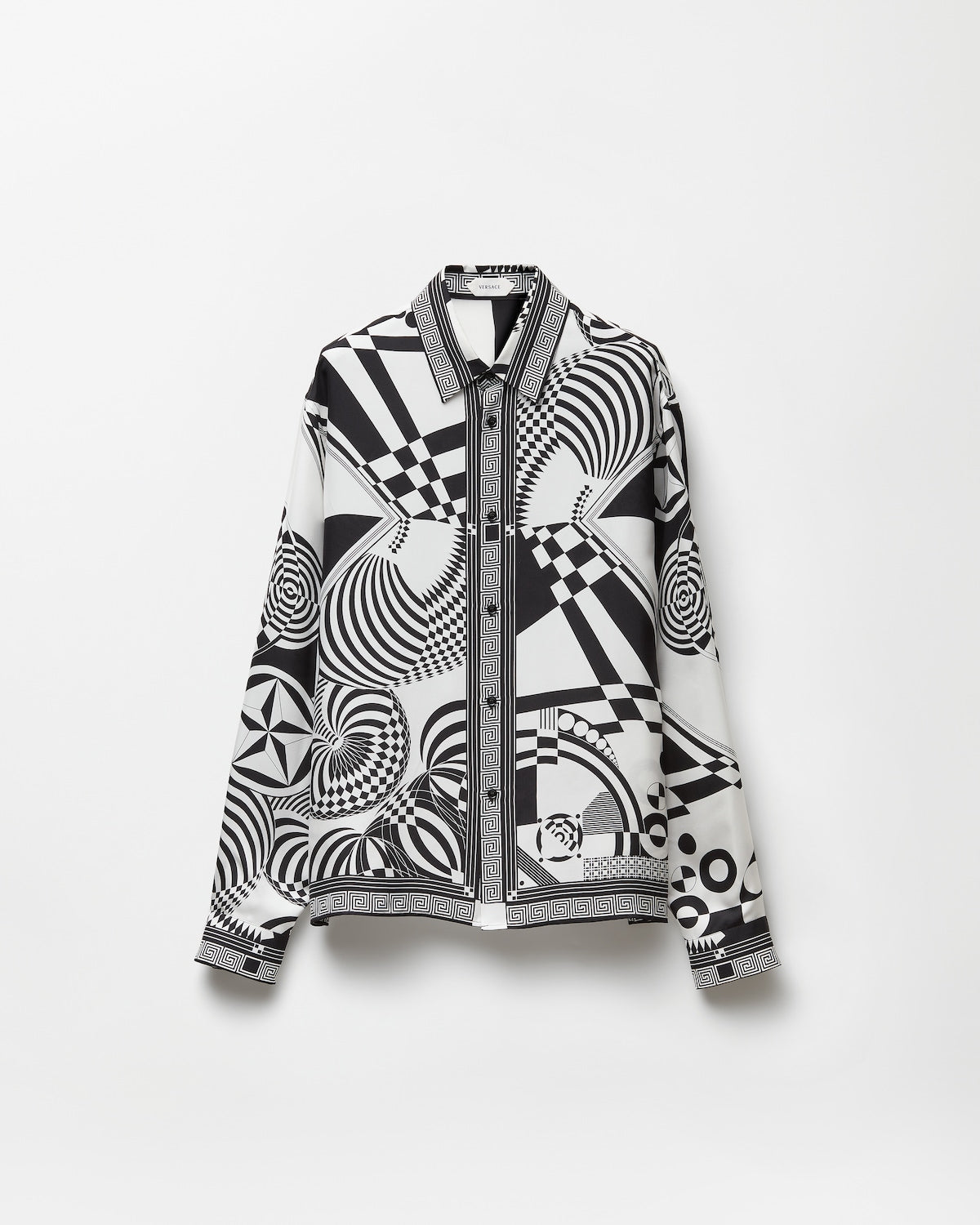 Printed Silk Twill Regular Shirt