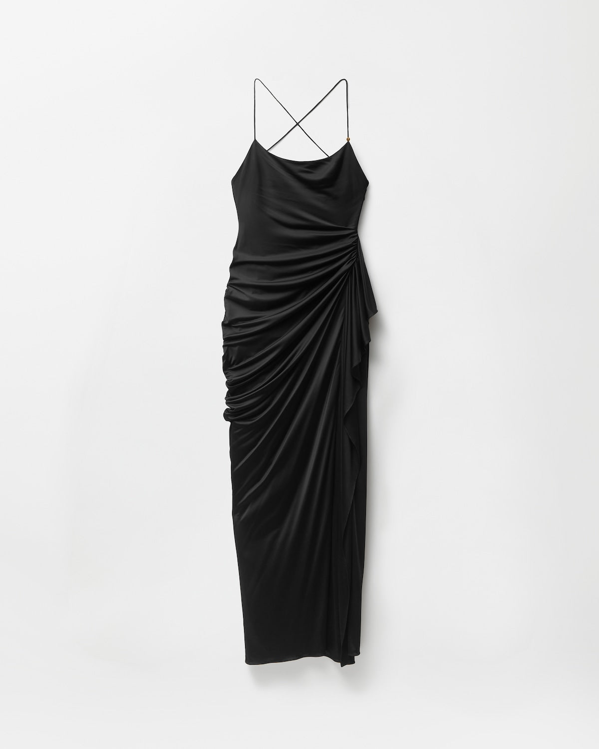 Draped Viscose-Jersey Gown