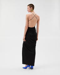 Draped Viscose-Jersey Gown