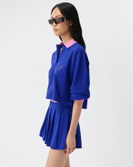 Embroidered-Logo Cotton Piqué Long-Sleeved Polo