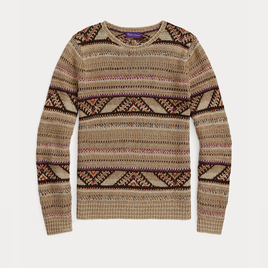 Hand-Knit Linen-Silk Sweater