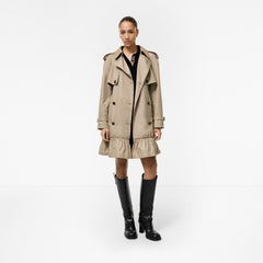 Short Gabardine Tillydrine Trench Coat