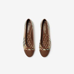Check Canvas Highgate Ballerinas