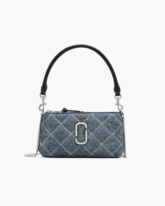 The Quilted Denim Snapshot Convertible Shoulder Bag