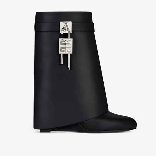 Shark Lock ankle boots in leather