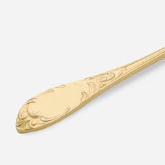 24k Gold Plated Dessert Fork