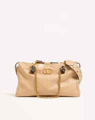 Valentino Garavani Panthea Shoulder Bag In Nappa Leather With Chevron Pattern