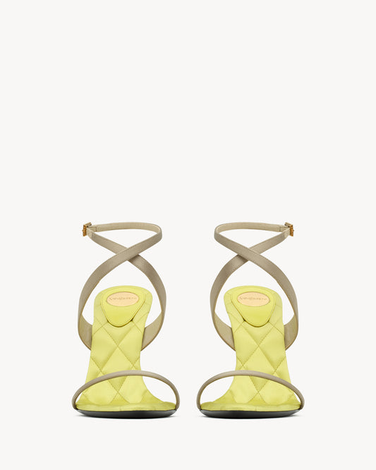 Ivresse Sandals In Satin Crepe And Crystals