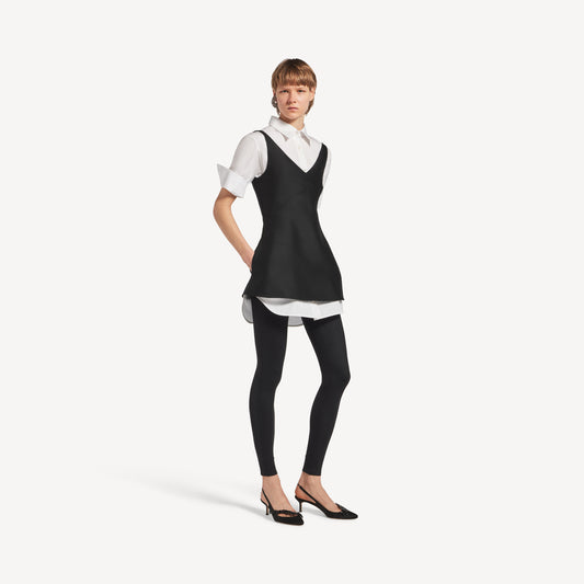 Women's Hybrid Shirt Dress in Black