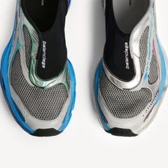 Men's D'orsay Trainers In Grey/blue/yellow