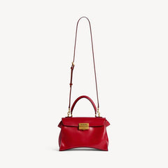Women's Hourglass Avenue Top Handle Bag Small In Carmin Red