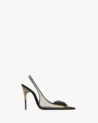 Sibyl Slingback Pumps In Tpu And Patent Leather