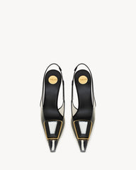 Sibyl Slingback Pumps In Tpu And Patent Leather